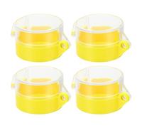 ULTECHNOVO Lot de 4 Protecteurs de Bouton d'Urgence en Plastique Ignifuge et Étanche Couverture Intérieure Compacte pour Interrupteur Arrêt d'Urgence Protection Antivandale et Antichoc