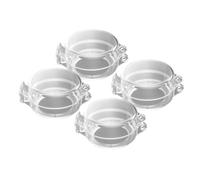 ULTECHNOVO Lot de 4 Protections de Poignées de Porte à L'épreuve des Bébés Serrures de Sécurité pour Portes et Plaques de Cuisinière en Plastique Design Moderne et Minimaliste