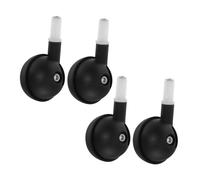 ULTECHNOVO Lot de 4 Roues de Rechange Silencieuses pour Poussettes Walkers Trend, Accessoires D'apprentissage de La Marche pour Bébé, Noir