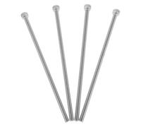 ULTECHNOVO Lot de 4 Vis de Réglage M6x150 Mm en Acier pour Rehausseur de Potence de Vélo, Boulons Longs de Fixation pour Rallonge de Guidon VTT, Matériel de Réparation Précis et Solide