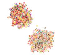 ULTECHNOVO Lot De 4000 Breloques Décoration Ongles En Pâte Polymère 3d Mixte Fruits Gâteau, Accessoires Nail Art Diy Pour Manucure Créative Et Pédicure