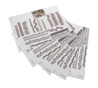 ULTECHNOVO Lot de 5 Dalles Adhésives Miniatures de Pavés 3D pour Bac à Sable Zen, Revêtement de Sol Autocollant Imitation Pierre, Découpe Facile pour Maquettes D’Architecture et Décoration