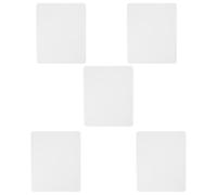 ULTECHNOVO Lot de 5 Tapis de Souris en Caoutchouc Blanc pour Sublimation, Design Antidérapant, pour Bureau et Maison, Tapis de Souris Vierges pour Impression Thermique