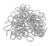ULTECHNOVO Lot de 50 Mini Crochets Métalliques en S Crochets Décoratifs pour Bricolage Organisateur de Stockage 5 CM Finition Électrolytique Utilisation Intérieure et Extérieure