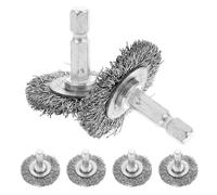 ULTECHNOVO Lot de 6 Brosses en Acier Cuivré 38 MM pour Perceuse Accessoire Rotatif de Nettoyage et Ponçage pour Travaux de Rénovation et Maintenance
