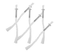 ULTECHNOVO Lot de 6 Mèches en Coton pour Lampes à Huile Porte-Mèche en Fer Adaptées pour Lampes à Pétrole et Rituels Religieux Fournissant Une Lumière Stable et Chaleureuse Mariage et