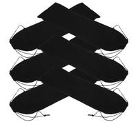 ULTECHNOVO Lot de 6 Pochettes en Tissu Velours 12X44 CM pour Rangement de Fers à Friser Paquet d'Outils de Coiffure Résistant Manchon de Fer à Friser Portable Voyage et Usage