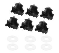 ULTECHNOVO Lot de 6 Vis Noires Universelles en Polycarbonate pour Visière de Casque Motocross, Fixation Anticorrosion, Remplacement Rapide et Résistante aux Intempéries, Compatible