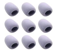 ULTECHNOVO Lot de 9 Housses de Microphone en Eva Gris, Protections Anti-vent et Anti-poussière pour Micro Standard, Accessoires Ktv pour Karaoké, Conférences et Spectacles