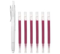 ULTECHNOVO Lot de Stylos de Couture avec Technologie Avancée de Disparition à Chaud, Point Moyen 0,8 Mm, Marqueurs Lavables pour Textiles et Vêtements, pour Projets Artisanaux et Déplacement