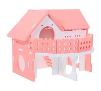 ULTECHNOVO Maison Double Étage pour Hamster et Rat en PVC Robuste, Cachette Sûre pour Animaux, pour Dormir et Se Détendre Différentes Couleurs