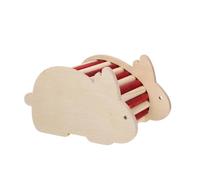 ULTECHNOVO Maison en Bois pour Hamster, Échelle Décorative, à Mordiller | Décoration de Cage, Usage DIY et Peinture, Forme D’arche, pour Petit Rongeur Domestique