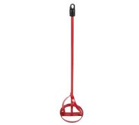 ULTECHNOVO Malaxeur Enduit Rouge en Acier pour Perceuse, Bâtonnet Mélangeur de Peinture Robuste et Sûr, Accessoire pour Mélanger Béton et Résine Époxy Réutilisable