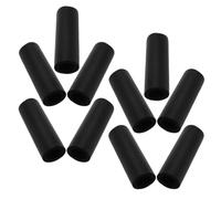 ULTECHNOVO Manchons en Éponge Noirs pour Poignée de Laisse de Chien, Lot de 10, Antidérapants et Protège-Mains pour Promenades et Activités Extérieures