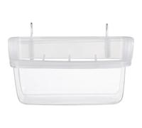 ULTECHNOVO Mangeoire à Oiseaux en Plastique pour Perroquets et Oiseaux Domestiques Facile à Accrocher Nettoyer Récipient Anti-déversement D'intérieur