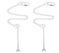 ULTECHNOVO Mangeoire pour Oiseaux en Acier Inoxydable 2pcs Surface Lisse et Boucle Suspendre, pour Cage à Oiseaux et Alimentation des Perroquets