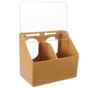 ULTECHNOVO Mangeoire Suspendue pour Perruches et Calopsittes en Plastique Grosse Capacité, Facile à Installer, pour Cage Extérieure