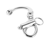 ULTECHNOVO Manille à Ressort Fixe Acier Inoxydable Mécanisme Auto-bloquant Résistance Corrosion Fixation Sécurisée pour Accessoires Bateau et Gréement Nautique