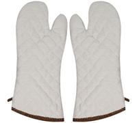ULTECHNOVO Maniques Cuisine Isolantes en Coton Épais, Grandes Tailles Résistantes la Chaleur Jusqu’à 250°c, Protection Thermiques pour Four, Micro-Ondes et Barbecue, Paire de Moufles