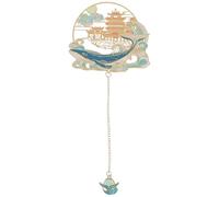 ULTECHNOVO Marque-page en Laiton avec Pendentif Créatif, Design Plat, Usage Pratique, Style Vintage Exquis, pour Souvenirs et Étudiants