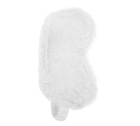 ULTECHNOVO Masque de Sommeil en Peluche Blanche pour Femmes, Confortable et Léger, Cache-yeux Doux pour Voyages et Siestes