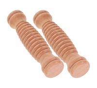ULTECHNOVO Masseur en Bois 2 Pièces, Rouleau D'acupression pour Pieds et Corps, Outil de Massage Manuel Confortable pour Exercices de Yoga et Détente Musculaire