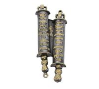 ULTECHNOVO Mézouza de Porte en Parchemin Décoration Juive pour Maison Ornement Artistique et Culturel Bénédiction Juive Famille Décor Religieux Israëlien