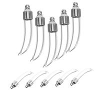 ULTECHNOVO Mini Bouteilles Verre Transparentes avec Bouchons Nickelé Flacons DIY pour Souhaits Bijoux Fiole pour Liquides Décorations Créatives et Souvenirs Romantiques