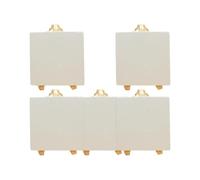 ULTECHNOVO Mini Chevalets sans Écharde en Bois de Pin Pliables Lot de 5 Support Pratique pour Peintures, Smartphones et Fêtes Artistiques
