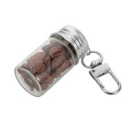 ULTECHNOVO Mini Glass Wish Jar Keychain Portable Tiny Drifting Bottle Pendant Charm for DIY Crafts Memory Preservation and Decorative Keepsake