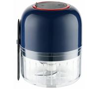 ULTECHNOVO Mini Hachoir Électrique à Ail Multifonction USB Rechargeable pour Légumes Viande et Nourriture pour Design Portable et Pratique Bleu