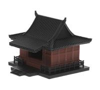 ULTECHNOVO Mini Pavillon Chinois Décoratif pour Micro-Paysage et Bonsaï, Décoration de Jardin Extérieure, Modèle Rétro Petit Format, Accessoire Solide pour Aquarium et Bureau