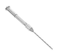 ULTECHNOVO Mini Perceuse Manuelle de Précision en Métal Argenté pour Modélisme et Bijoux, Outil Multifonction Solide pour Artisans et Amateurs de DIY