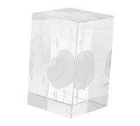 ULTECHNOVO Modèle De Cerveau Humain Cristal Figurine Médicale Décorative pour Étudiants Médecine Et Sciences Biologiques Objet De Bureau Éducatif Verre Transparent