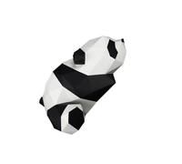 ULTECHNOVO Modèle en Papier 3D Panda Stéréoscopique Géométrique Papier Irisé Décoration Moulée à La Main Festival Fête Décoratif Origami