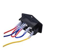 ULTECHNOVO Module Prise de Courant 15 A avec Interrupteur à Bascule Fusible Intégré Câble d'Alimentation 16 Awg 20 CM Compatible Imprimante 3D Alimentation Secteur 110/220 V Noir