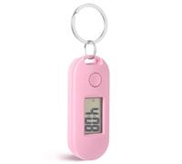 ULTECHNOVO Montre Infirmière Numérique à Clip, Horloge de Poche Électronique Silencieuse avec Porte-Clés Lumineux pour Étudiant, Examen, Aide-Soignante et Dos, Rose