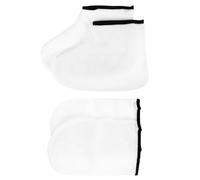 ULTECHNOVO Moufles et Chaussettes Jetables en Polyester Blanc pour Bain de Paraffine Spa, Protection Cire Chaude, Exfoliation Douce des Pieds Mains