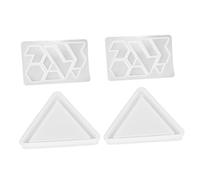 ULTECHNOVO Moule en Silicone pour Puzzle Éducatif 2 Sets Facile à Nettoyer Matériau Souple Blanc pour DIY et Activités Manuelles Garçon et Filles