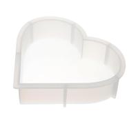 ULTECHNOVO Moule en Silicone pour Résine de Cœur Grand Moule Cœur DIY en Silicone Flexible en Résine Transparent pour Décoration Maison et Conservation Fleurs