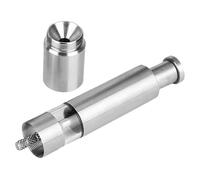 ULTECHNOVO Moulin à Poivre et Sel Manuel en Acier Inoxydable 78mm Pression du Pouce, Broyeur Compact Rechargeable Cuisine et Usage Domestique, Outil Polyvalent pour Épices et Assaisonnements