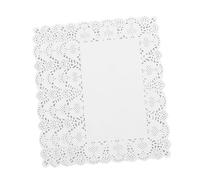 ULTECHNOVO Napperons en Dentelle Rectangulaires 19x26 Cm en Papier Absorbant Huile, Blancs, 170 Feuilles, Adaptés pour Présentation De Gâteaux Et Décorations De Fête