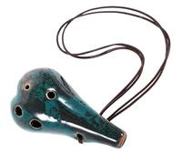 ULTECHNOVO Ocarina Facile en Céramique à 6 Trous pour Débutants Son Doux et Praticabilité Design Rétro Portable pour Apprentissage Musical Couleur Aléatoire