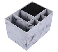 ULTECHNOVO Organisateur de Coiffure Multifonction Six Compartiments Antidérapant pour Coiffeur Rangement Ciseaux Peignes Accessoires Salon Professionnel Marbre