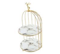 ULTECHNOVO Organisateur De Cosmétiques Forme De Cage à Oiseaux Support De Rangement pour Maquillage Et Parfum Commode De Décoration