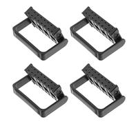 ULTECHNOVO Organisateur de Mèches de Perceuse à Ongles 16 Trous Noir 4 Pièces - Support de Rangement Compact et Stable pour Outils de Manucure Étui Portable Anti-Poussière Adapté Usage