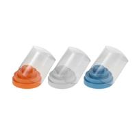 ULTECHNOVO Organisateur de Mèches pour Perceuse à Ongles 48 Trous Coffret de Forets Rond en Plastique Blanc Bleu Orange Support Léger et Portable pour Accessoires de Manucure Professionnels