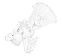 ULTECHNOVO Ornement Ange en Verre Transparent Décoratif, Pendentif Ange en Prière Artisanale, Décoration Suspendue pour Intérieur et Jardin, Création Artistique Motifs Style Aléatoire