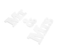 ULTECHNOVO Ornement de Mariage en Bois Mr Mrs 1 Ensemble Lettres Décoratives pour Table, Décoration Romantique et Madame, Accessoire pour Cérémonie, Présent Mariage Original, Centre de Table