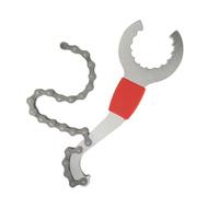 ULTECHNOVO Outil de Boîtier de Pédalier Vélo, Clé pour Cassette et Crochet | Métal Argenté, Extraction du Pédalier Manivelle, pour Vtt, Kit D’atelier Compact